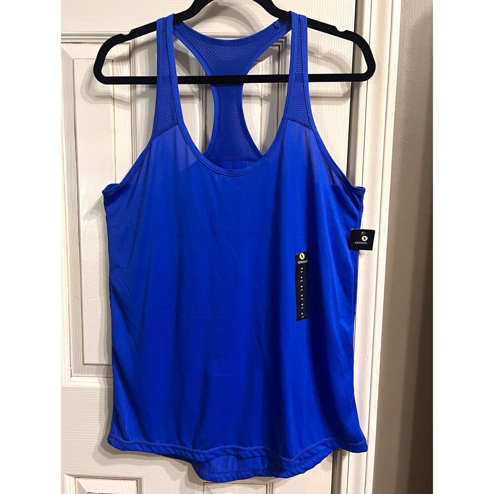Xersion Women’s Medium Royal Blue Racerback Athletic Tank Top NWT